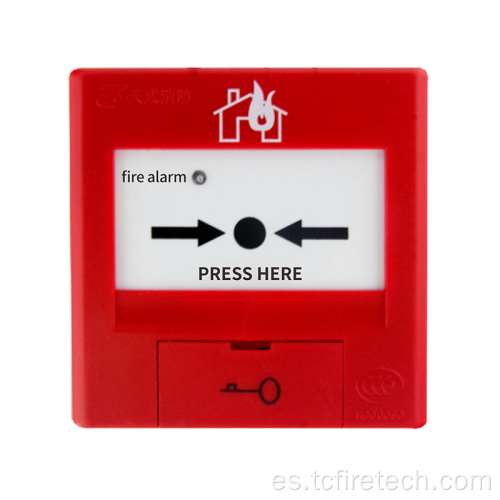 Punto de llamada manual para el sistema de alarma de detección de incendios